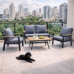 מערכת ישיבה מאלומיניום דו-מושבית סלונית דגם "לונדון" מערכת ישיבה מאלומיניום דו-מושבית סלונית דגם "לונדון"