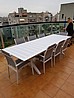 שולחן נפתח לגינה דגם X כולל 3 צבעים 1*2.14*3