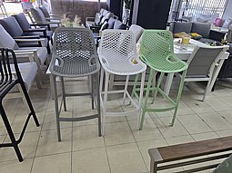 כיסא בר פלסטיק קשיח כיסא בר פלסטיק קשיח