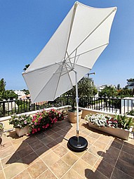 שמשיה מאלומיניום רגל אמצע קוטר 3 מטר מנהטן שמשיה מאלומיניום רגל אמצע קוטר 3 מטר מנהטן